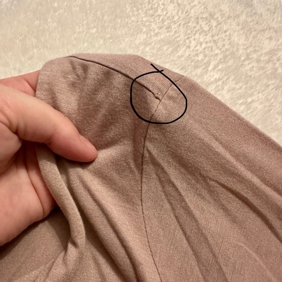 J Jill Pure Jill Rose Pink Supersoft 3/4 Sleeve Elliptical Tee Size Med Petite - Picture 3 of 4